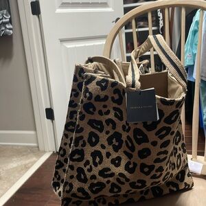 America&Beyond animal print tote